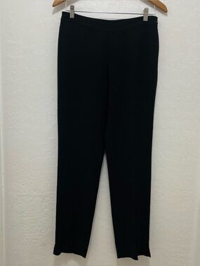 Lafayette 148 New York Bleecker Black Crepe Pants Size 4